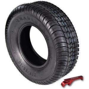 imageKenda K399 2056510 Loadstar Trailer Tire Bias 4 Ply Tire for Superior Towing Performance with Enhanced Stability for Utility Trailers Cargo Trailers and Boats with Kenda Keychain 2 Pack2056510 Single