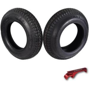 imageKenda K399 2056510 Loadstar Trailer Tire Bias 4 Ply Tire for Superior Towing Performance with Enhanced Stability for Utility Trailers Cargo Trailers and Boats with Kenda Keychain 2 PackST17580D13 2 Pack