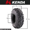 image:imageKenda Bearclaw K29922x711 Front Tire for All Terrain ATV UTV and Side by Side SxS Vehicles  6Ply  Bear Claw 22x7x11 with Kenda Keychain23x710  23x1010
