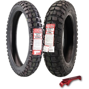 image:imageKenda Big Block K784 13080B17 Rear Tire for Motorcycles Dirt Bikes and City Bikes  Durable OffRoad amp Street Performance with Keychain 130x80x179090B21 1409016